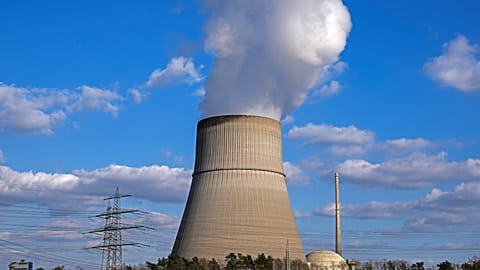 A nuclear power plant of RWE AG is seen In Lingen, Germany, Friday, March 18, 2022.