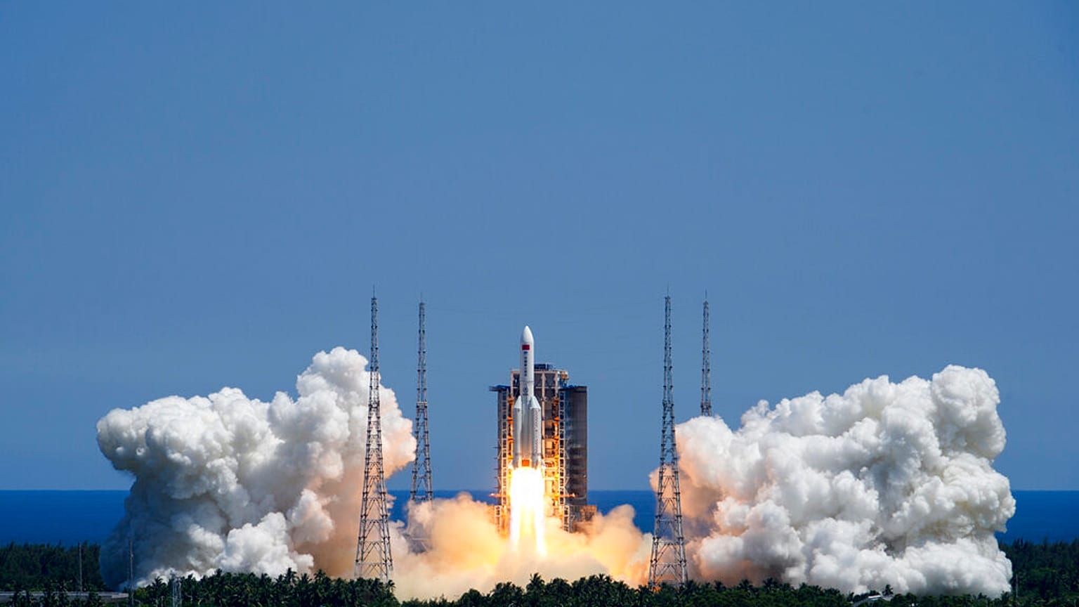 Desde que China lanzó el módulo Wentian al espacio el 24 de julio, este ha pasado menos de una semana en órbita. 
