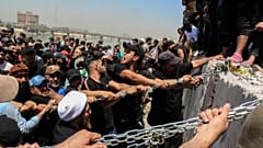 تظاهرات طرفداران مقتدی صدر در بغداد