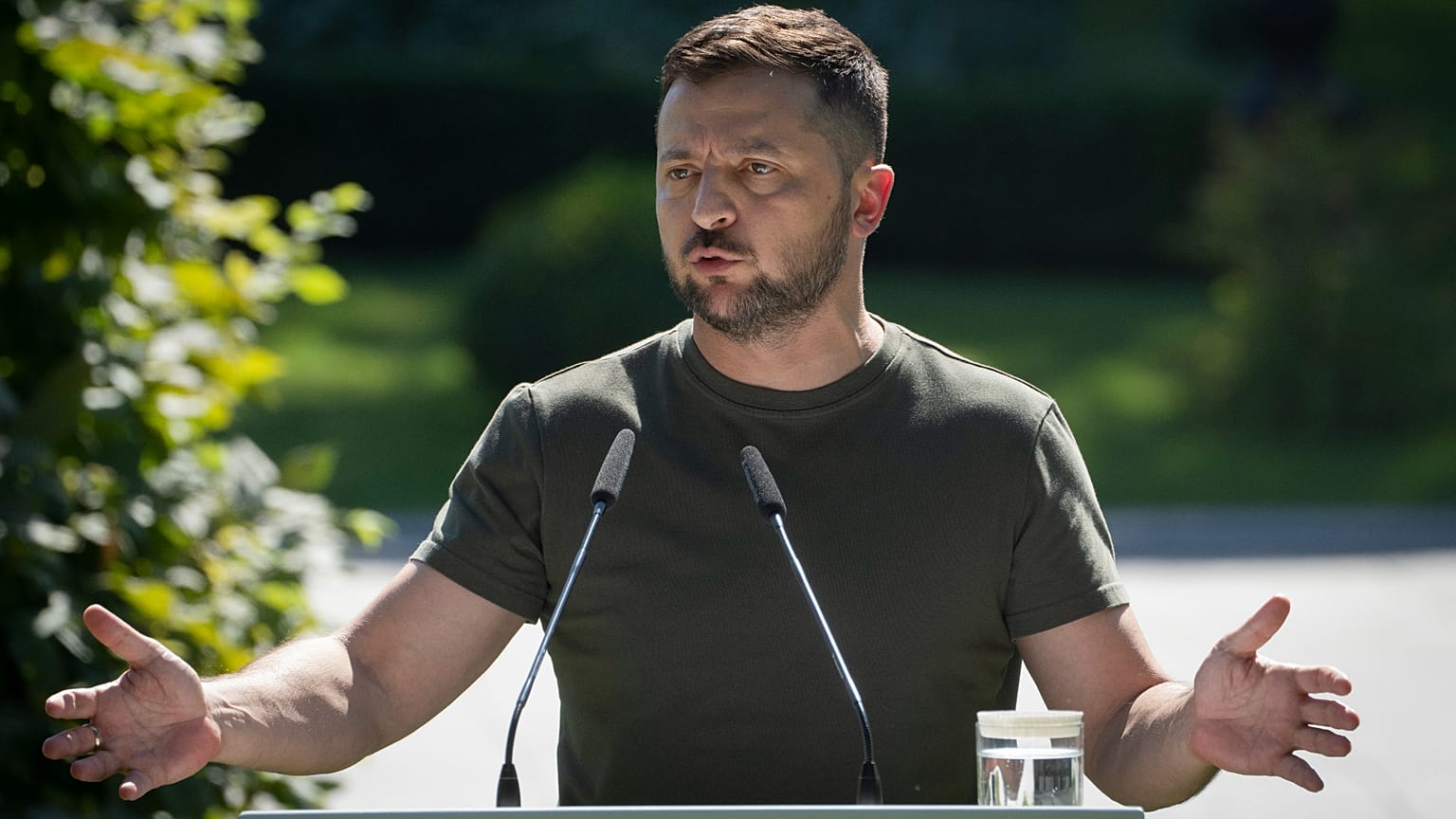 Le président ukrainien Volodymyr Zelensky 