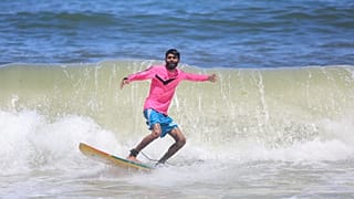 Muhammad Abu Ghanem was just seven years old when he fell in love with surfing