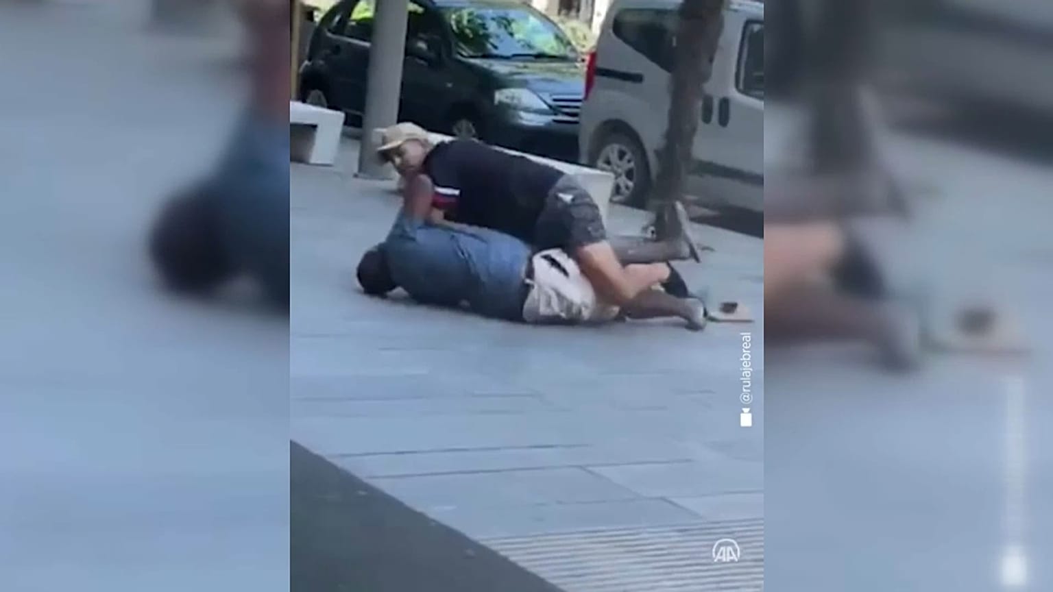 Un frame del video che ha incastrato l'assassino