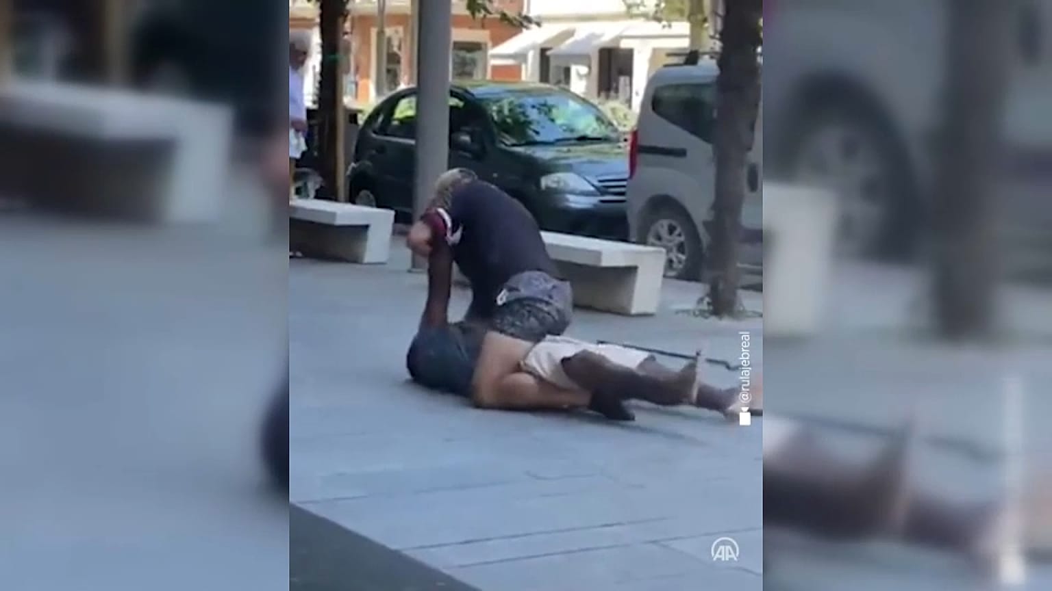 Amateurvideo der Prügelei in Civitanova Marche