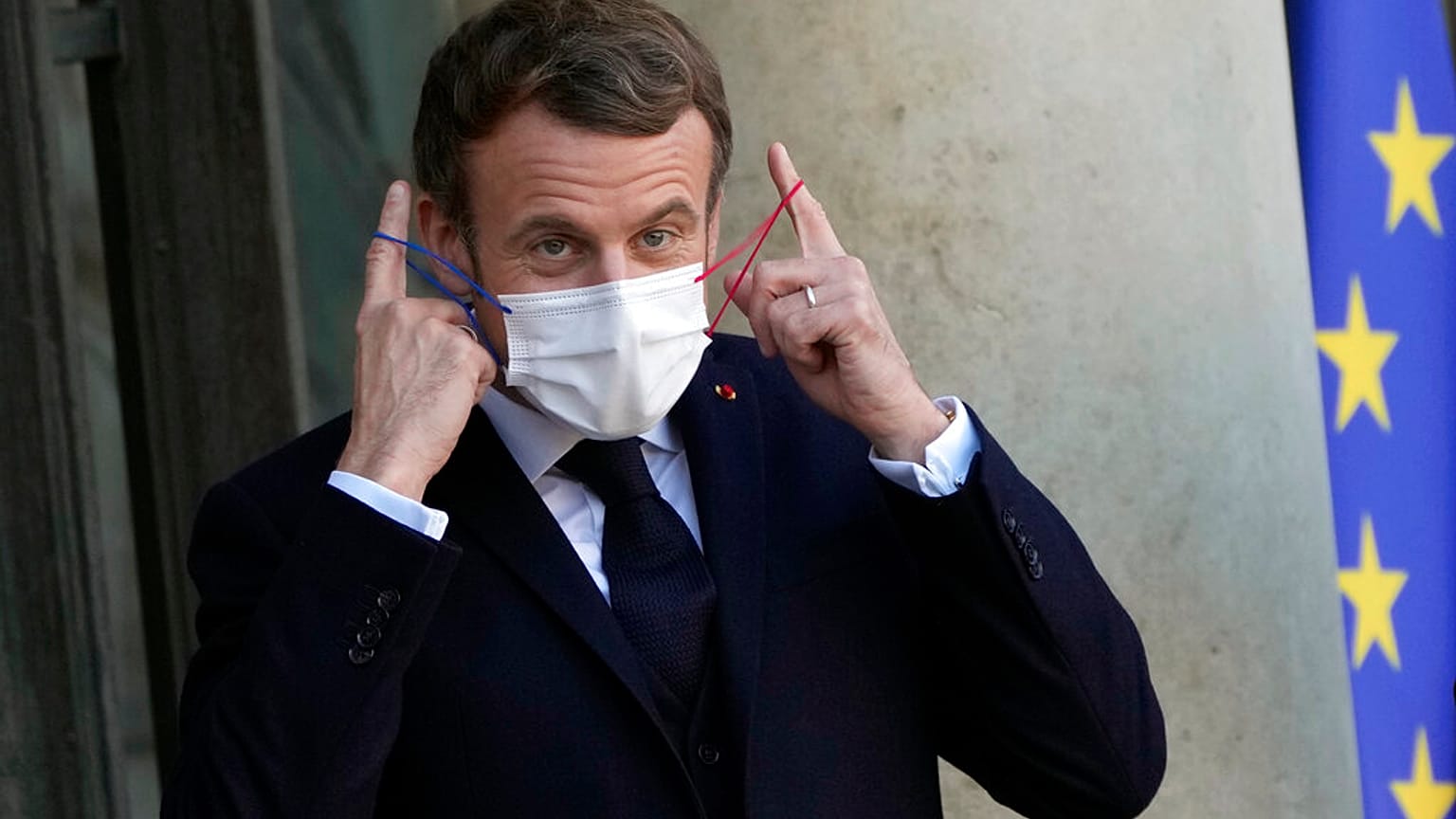Emmanuel Macron à Paris, Palais de l'Elysée, le 11 janvier 2022