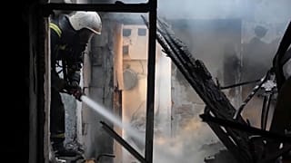 Nach den Angriffen auf die Hafenstadt Mikolajiw in der Ukraine