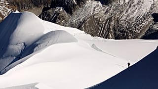 At over 4,800 metres, Mont Blanc is the highest mountain in the Alps and Western Europe