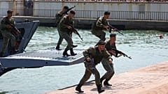 Navy Day in der russischen Hafenstadt Noworossijsk, 31. Juli 2022.