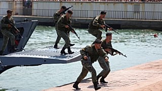 Navy Day in der russischen Hafenstadt Noworossijsk, 31. Juli 2022.