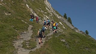 Montanhistas no Alpes Suíços