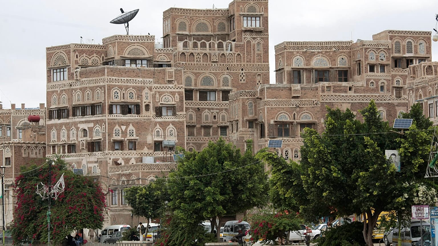 A view of the old building is seen in the old city of Sanaa, Yemen, Saturday, Sept. 28, 2019.
