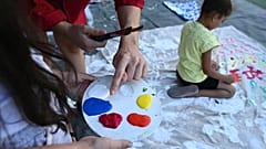 Un momento delle attività ricreative