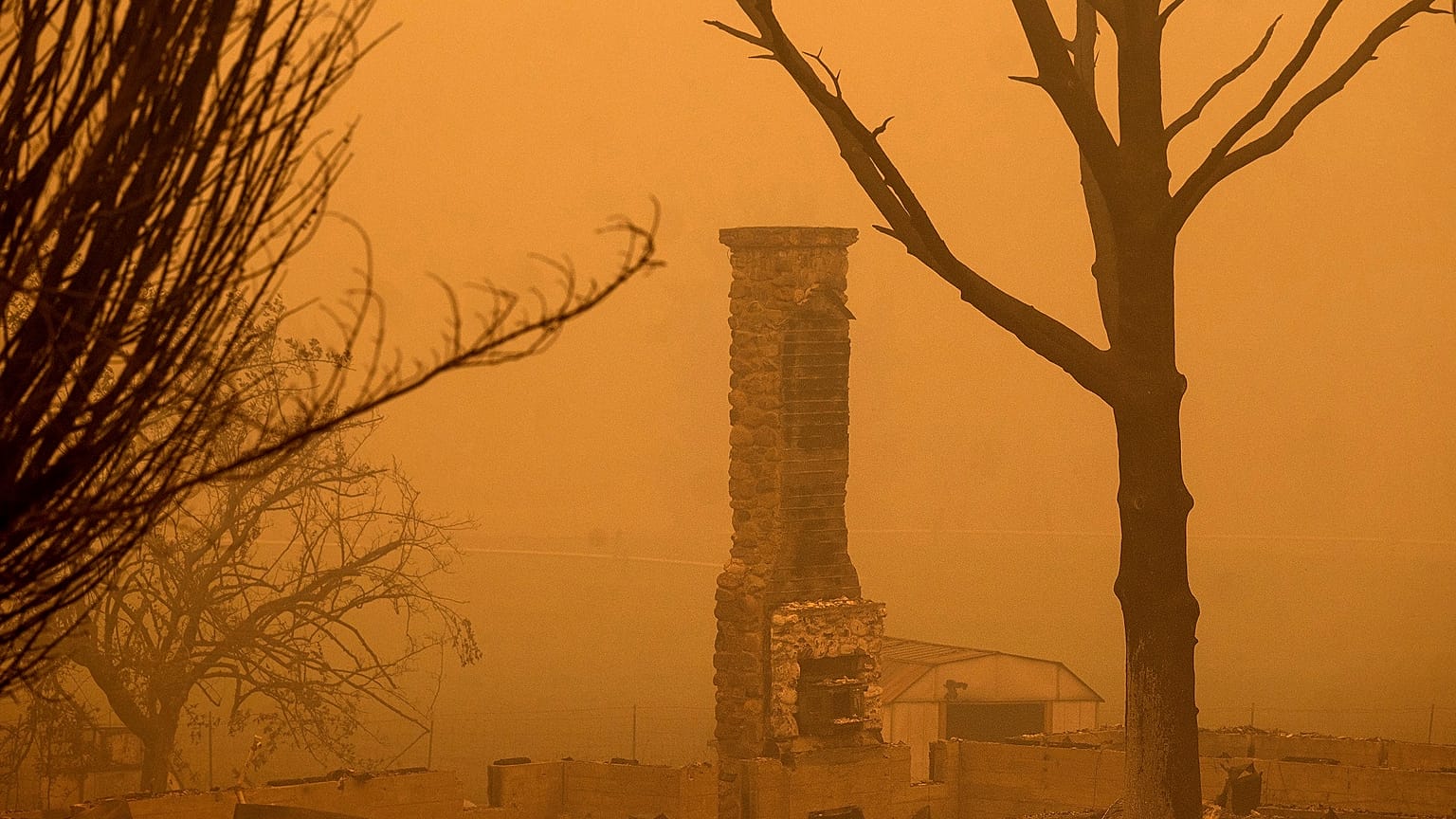 Στιγμιότυπο από τις πυρκαγιές στην Καλιφόρνια (Εθνικός Δρυμός Κλαμάθ)