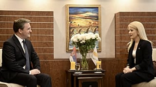 Τον υπουργό Εξωτερικών της Σερβίας Νίκολα Σελάκοβιτς υποδέχτηκε η Πρόεδρος της Βουλής των Αντιπροσώπων Αννίτα Δημητρίου