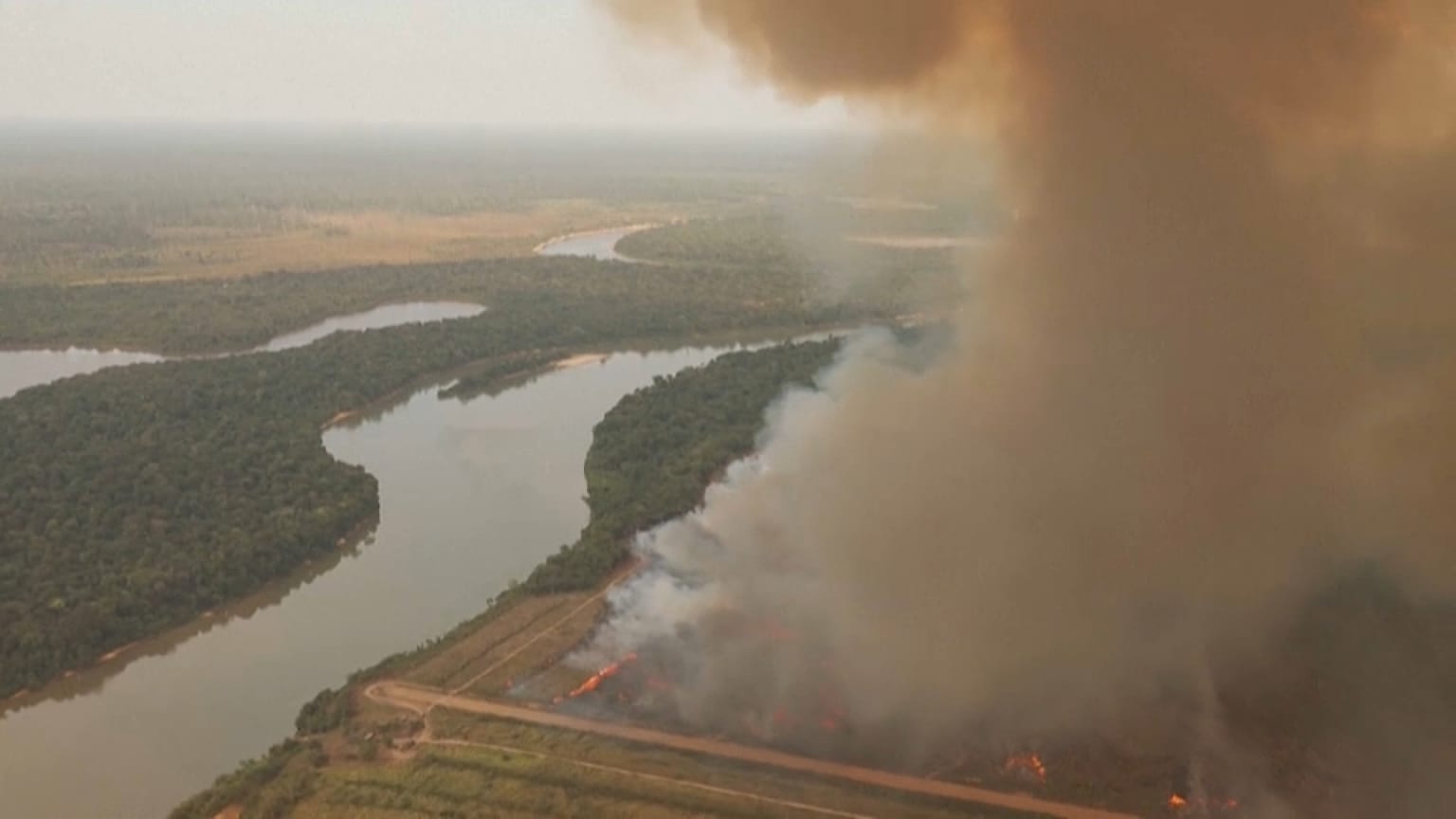 Incendio en el Amazonas.