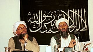 الظواهري وبن لادن عام 1998