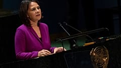 Annalena Baerbock am 1. August 2022 bei der UNO in New York
