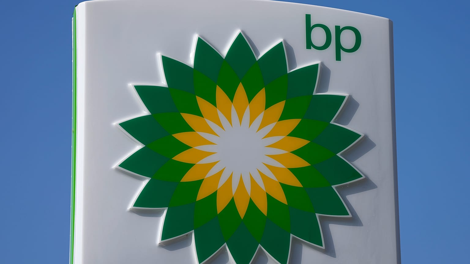 FILE - A BP logo is seen at a petrol station in London, Tuesday, March 8, 2022.