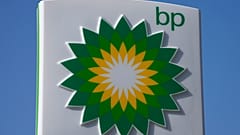 FILE - A BP logo is seen at a petrol station in London, Tuesday, March 8, 2022.