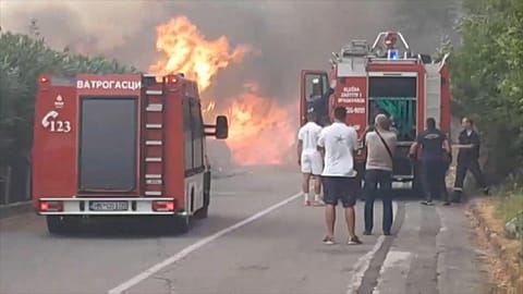 Пожар в Черногории