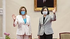 Az amerikai képviselőház elnöke és Tsai Ing-wen tajvani elnök Tajpejben
