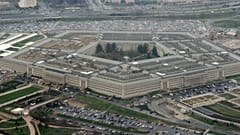A védelmi minisztérium, a Pentagon épülete Washingtoban