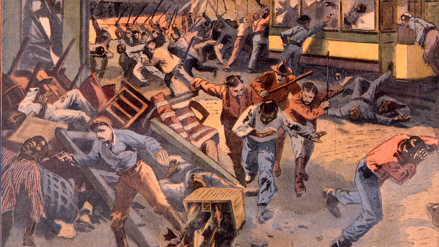Gravure du massacre de 1906