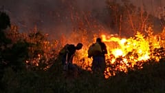Kampf gegen die Flammen in Bosnien