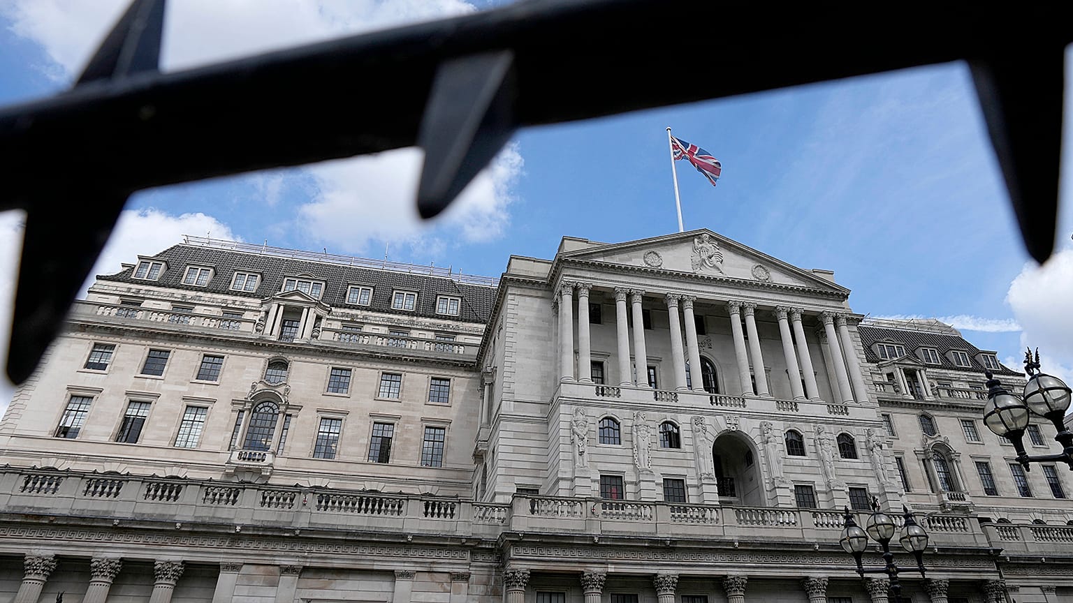 The Bank of England building in London, 4 August 2022