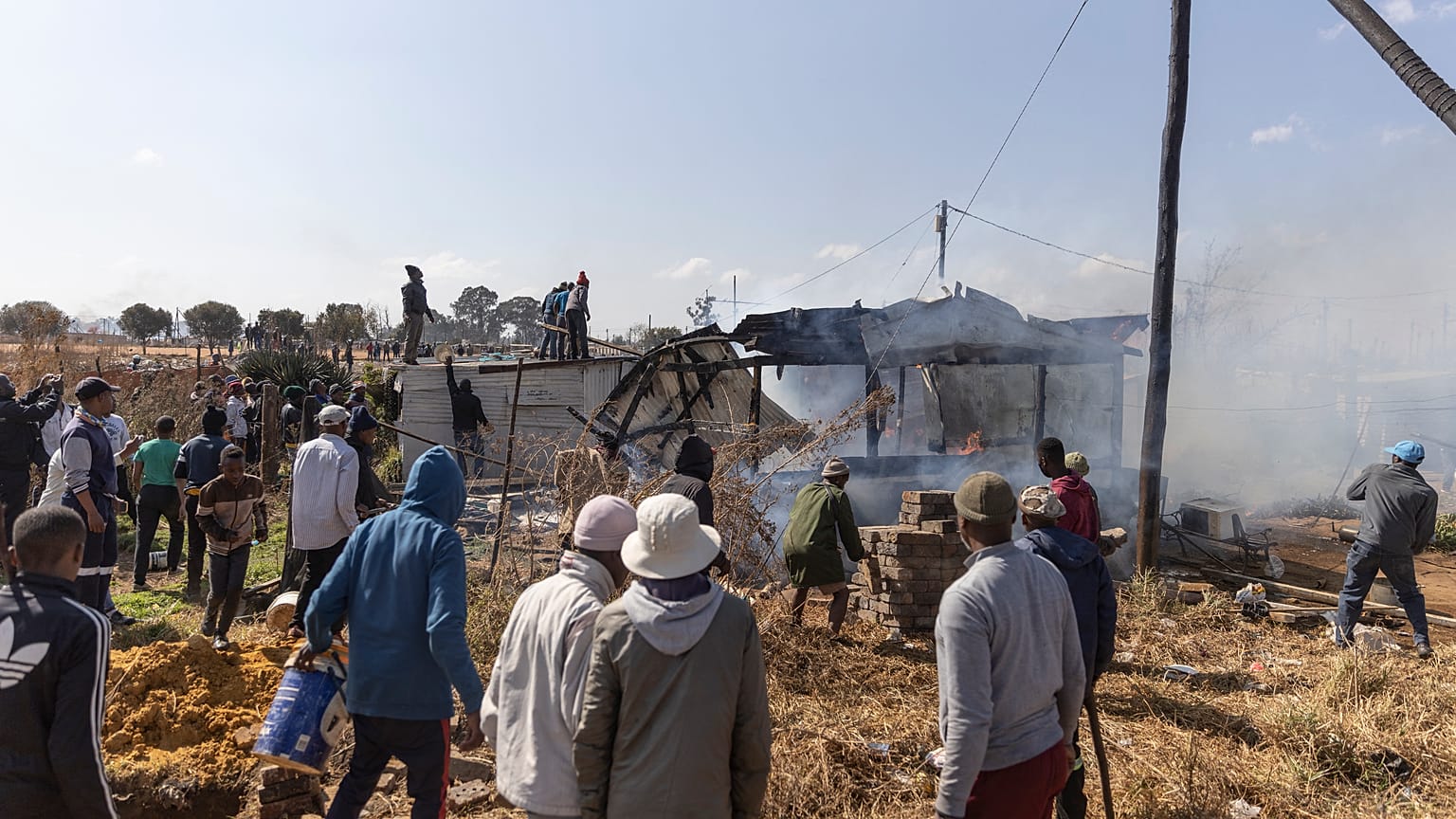 Incident involving illegal workers in South Africa 