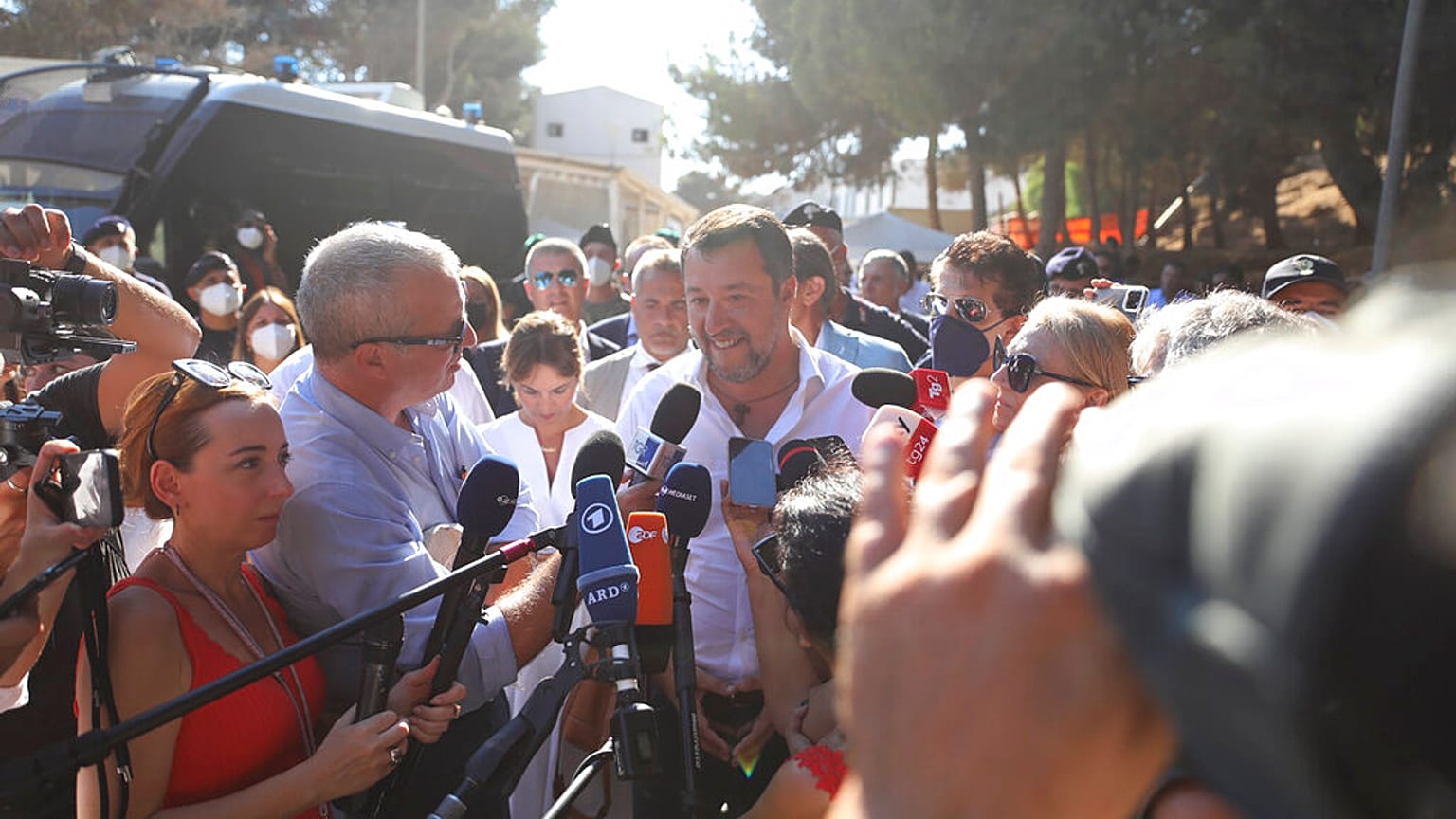 Matteo Salvini à Lampedusa, le 4 août 2022