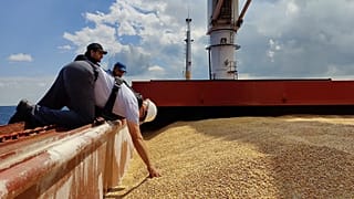 Три судна с украинским зерном готовы к отплытию, Черномрск, 5 августа 2022 г.