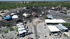 Imágen de los equipos de rescate en la zona minera