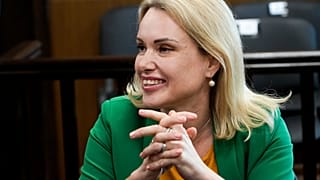 Марина Овсянникова за заседании суда. 28 июля 2022 года