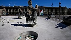 Sparmaßnahme: Am Pariser Place de la Concorde sind die Fontänen längst trockengelegt