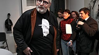 Jô Soares na conferência de imprensa de apresentação do espetáculo "Remix em Pessoa", na Casa Fernando Pessoa, em Lisboa.