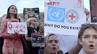 Ukrayna'nın Azov şehrinde Ruslar tarafından rehin alınan askerlerin aileleri, Rusya'ya Nazi benzetmesi yaptı.
