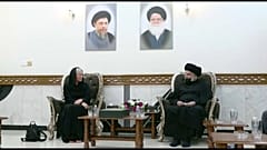 رجل الدين الشيعي مقتدى الصدر والمبعوثة الخاصة للأمم المتحدة في العراق  جينين هينيس بلاسخارت، الجمعة 5 أغسطس 2022