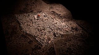 نموذج للقدس تم مسحه ضوئيًا وإعادة إنشائه رقميًا وفق قراءة ثلاثية الأبعاد لاستخدامه في تجربة الواقع الافتراضي. تصوير 2018/01/05