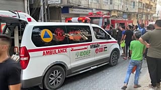 Rettungseinsatz nach einem Luftangriff