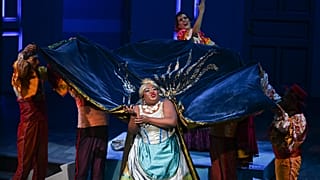 La soprano Garcés nei panni di Arianna al teatro Colon di Bogotà