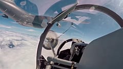 Innenaufnahme eines chinesischen Kampfjets 