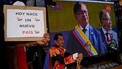 Los partidarios del nuevo presidente de Colombia, Gustavo Petro, , el domingo 7 de agosto de 2022.