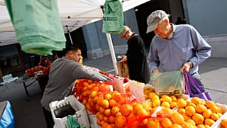 Citrus from Twin Girls Farms of Dinuba at the Ferry Building Farmer's Market in San Francisco, CA, December 17, 2013.