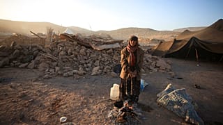 قرية شاه غنبر في محافظة كرمان، جنوب شرق إيران، الثلاثاء 21 ديسمبر 2010