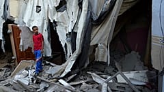 Eine Aufnahme aus dem Flüchtlingslager Rafah im Gazastreifen