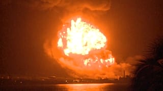 Incendio en el depósito de combustible de Matanzas, Cuba