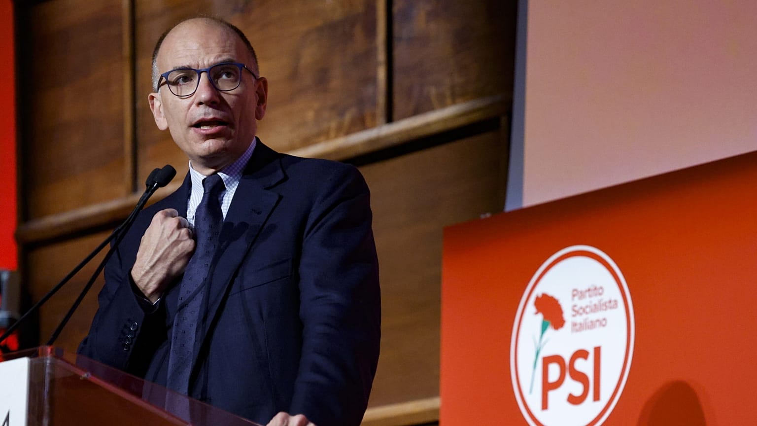 Enrico Letta, az olasz baloldali Demokrata Párt (PD) főtitkára