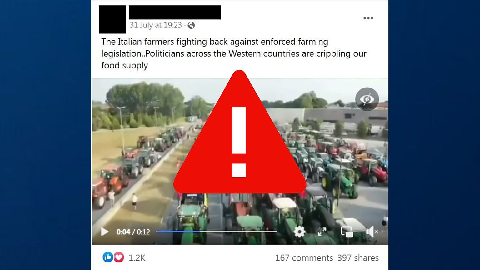 Versions of the misleading video have received thousands of views on Facebook.
