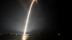 Start der Sojus-Rakete vom Weltraumbahnhof Baikonur