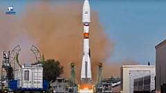 Россия запустила иранский спутник "Хайям" с космодрома Байконур в Казахстане. 9 августа 2022.